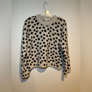 Madewell Polka Dot Merino Wool Sweater – Size S